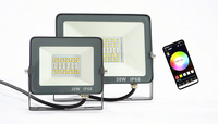 IP66 Lampe App Télécommande 35w 50w Dimmable Paysage Extérieur RGBCW Projecteur Led