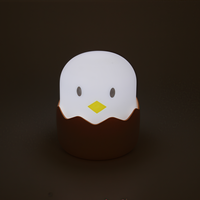 Veilleuse de poussin mignon | Mini lampe d'ambiance à LED | Lampe de chevet à piles avec interrupteur tactile pour chambre d'enfant et de bébé