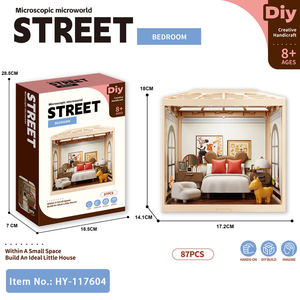 Micro World - Kit de Montaje de Dormitorio en Miniatura con Luces, Decoración del Hogar, Juego de Imitación, Juguete Educativo para Niños y Adultos - Product Image 5