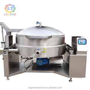 Marmite industrielle à vapeur inclinable 200L/400L/600L avec mélangeur | Chauffage à l'huile pour confiture, soupe, ragoût, cuisson par lots - Product Image 2