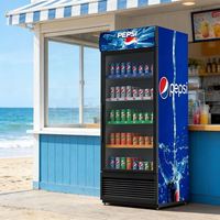 Réfrigérateur de Magasin Rebirth, Vitrine Réfrigérée pour Boissons, Présentoir Réfrigéré pour Cola et Pepsi