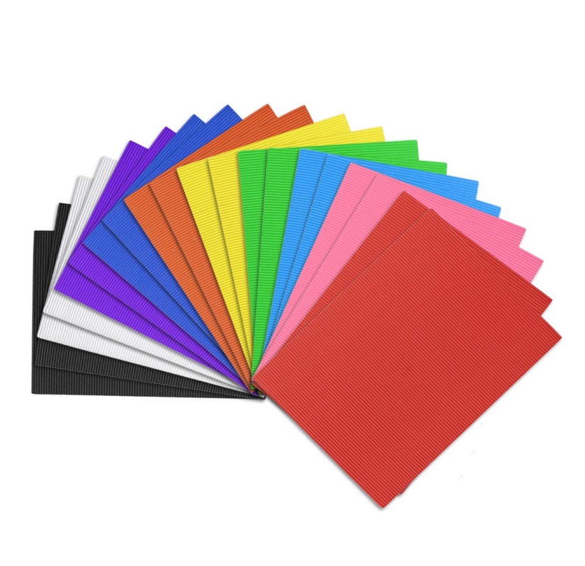 Wholesale Colored Corrugated Cardboard Paper for Craft and DIY Projects