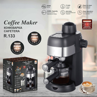 Machine à café expresso semi-automatique 800W, petite machine à café à vapeur haute pression pour la maison, mousseur à lait pour le bureau