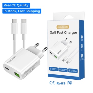 PD 20W <span class=keywords><strong>Chargeur</strong></span> rapide USB-C ultra fin avec port USB-A Gan pour <span class=keywords><strong>iPhone</strong></span> 16 - Product Image 1