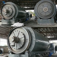 Machine de pyrolyse intermittente à commande directe pour la transformation de pneus usagés, de plastique recyclé et de déchets plastiques en huile combustible