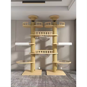 Hoja de Protección Ambiental de alta calidad, fácil de limpiar, Gato jugando y durmiendo, árbol y rascador, nido de gato, árbol trepador - Product Image 2