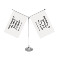 Drapeau de bureau national personnalisé avec certificat CE, petit mini drapeau de table américain avec support
