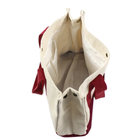 Sac fourre-tout léger en coton écologique pour femmes, cabas de shopping à main multicolore avec logo personnalisé imprimé, 100% coton