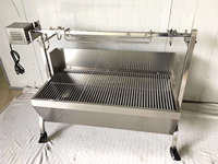Prix de gros CE Rohs Machine mobile rotative automatique en acier inoxydable pour la cuisson du charbon de bois de mouton/Four électrique pour barbecue d'agneau entier
