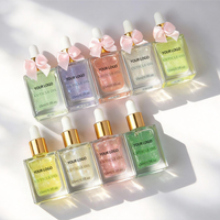 Huile à cuticules scintillante 15ml pour salon de manucure, cadeau, huile à cuticules personnalisée avec paillettes
