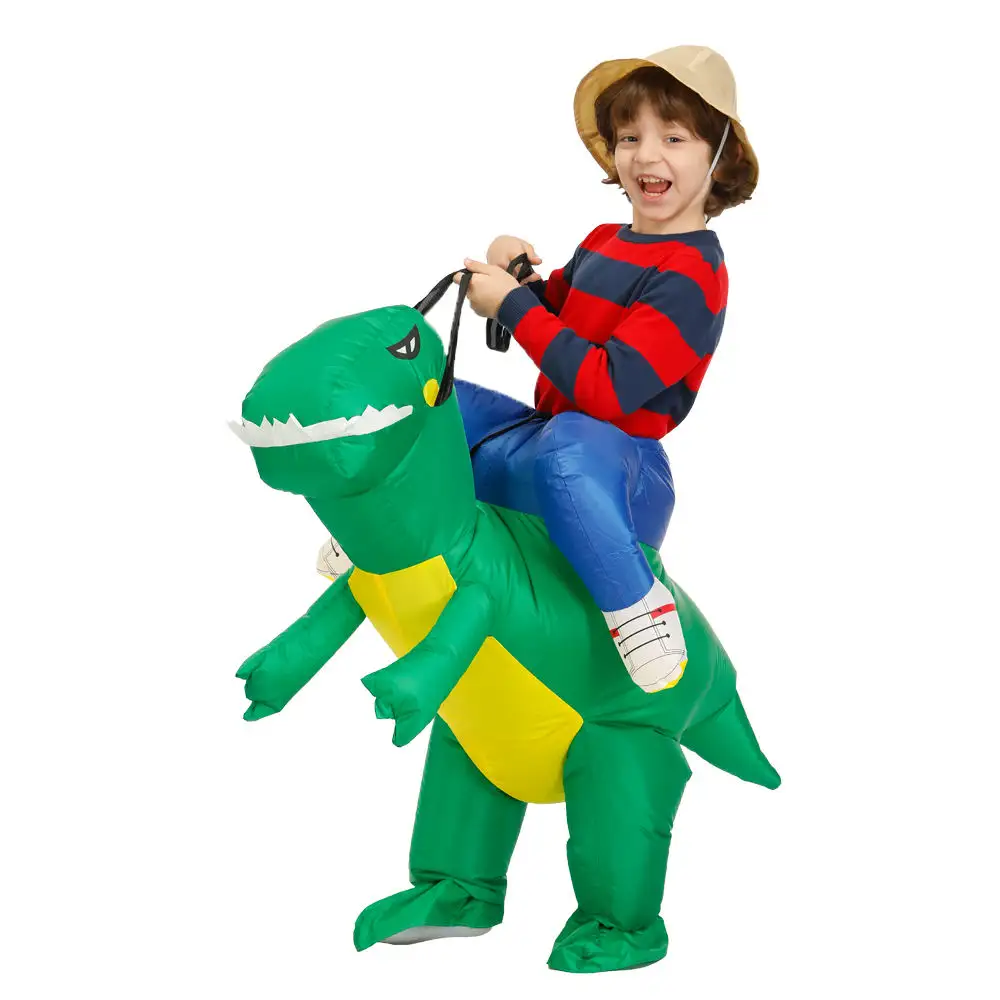 Fantasia inflável de Halloween para crianças, fantasia de animal inflável para cosplay, mascote de dinossauro, anime, 2023