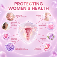 PEPDOO Gummies Probiotiques Véganes Halal pour Femmes, 60 Unités, Sans Gluten, Gummies Probiotiques Vaginaux pour Femmes, OEM