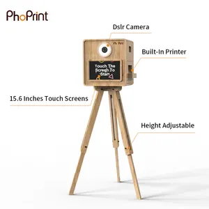 Portable Backdrop Props Printing Selfie Party Social Media Dslr Photo Booth For Sale
