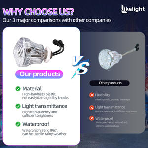 OEM ODM Certifié UL 360 °   Lumières LED Cabochon pour <span class=keywords><strong>l</strong></span>'Éclairage de Parcs d'Attractions, IP68 SMD5050 RGBW DC24V pour Parcs Thématiques et Façades de Bâtiments - Product Image 3