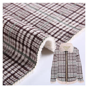 Bonne vente, tissu chaud en daim microfibre à carreaux en Polyester - Product Image 1