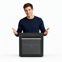 Four à convection/turbo électrique encastrable domestique à vitre simple 75L avec contrôle numérique par minuterie 2000W, contrôlable par application pour hôtels