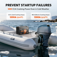 Baterai Lithium Marine LiTime 12V 165Ah 1200CCA Group 31 Dual Purpose untuk Kapal Luar Papan (Outboard) Grosir