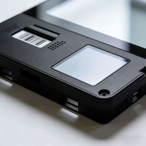 Durable Matte Black Acrylic Front Panel for Portable POS Device, Decorative and Protective Faceplate with Custom Cutouts - Product Image 2