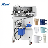 Máquina de Serigrafía Semiautomática de Alta Velocidad Howell de un Solo Color para Impresión de Tazas de Café