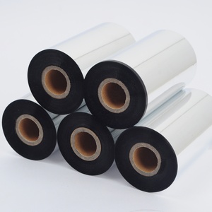 高级树脂蜡色带55毫米/74毫米/<span class=keywords><strong>110</strong></span>毫米 * 300m斑马兼容惠普/OKI标签条形码打印机配件 - Product Image 3