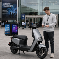 Boîte publicitaire LED mobile intelligente P4.17, étanche pour l'extérieur, affichage LED avec télécommande 4G