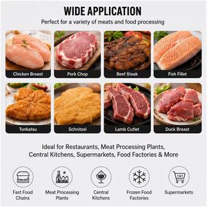 เครื่องกดเนื้อไก่สดสำหรับใช้ในเชิงพาณิชย์ เครื่องกดเนื้อหมูสันใน - Product Image 2