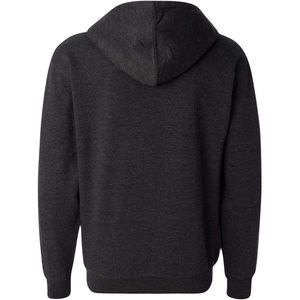 Sweat à capuche zippé pour homme ITC (SS4500Z) Charcoal-L Enzyme Washed 3D Embroidery Dye Acid Washed Hoodies - Product Image 2