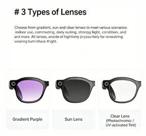 Gafas Inteligentes Airsense con Traductor, Carga Magnética, Asistente IA, Traducción en Tiempo Real, Llamadas Telefónicas, Cámara - Product Image 3