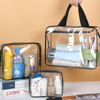 Sac cosmétique transparent en PVC 30x22x10cm 120.5g, organiseur de maquillage de voyage, sac à main pour filles, 12 couleurs, lavable, OEM, vente en gros
