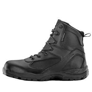 HBP11 <b>Safety</b> Toe 6 Inch Black Waterproof Tactical <b>Boot</b> with High Quality <b>Zip</b> - Product Image 1
