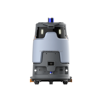 Robot autonome de nettoyage de sols industriels pour sols en béton lisse, aspiration de poussière et de sciure, balayage et lavage