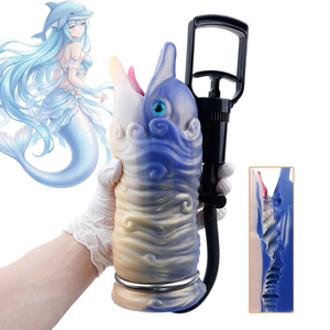 Estimulador <span class=keywords><strong>de</strong></span> <span class=keywords><strong>Pene</strong></span> Masculino Gold Blue Dolphin con Bomba <span class=keywords><strong>de</strong></span> Aire, Dispositivo Manual <span class=keywords><strong>de</strong></span> Masturbación con Bomba <span class=keywords><strong>de</strong></span> Aire, Herramientas <span class=keywords><strong>de</strong></span> Succión para Placer Sexual Masculino - Product Image 1