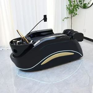 Lit de massage électrique inclinable pour salon de coiffure avec thérapie capillaire et shampoing intégré - Product Image 4