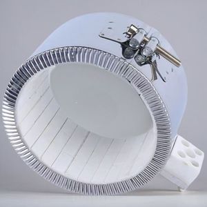 Tube chauffant électrique industriel 220V-440V 200W, élément chauffant à bande en mica ID40*50MM avec bloc en céramique en acier inoxydable - Product Image 2