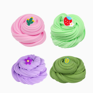 Ensemble de slime MIDEER 4 couleurs, jouet sensoriel à presser avec de jolis charms pour adolescents, adultes, unisexe - Product Image 1
