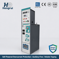 HengRui RM6-12 Unité de commutation SF6 12kV 630A, interrupteur de coupure de charge isolé au gaz, système d'armoire électrique urbaine durable IP4X