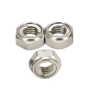 Bevestigingsmiddel Product M2-M36 Zelfborgende Moer Ss304 306 Roestvrij Staal Din985 Nylock Moer Voor Fabriek