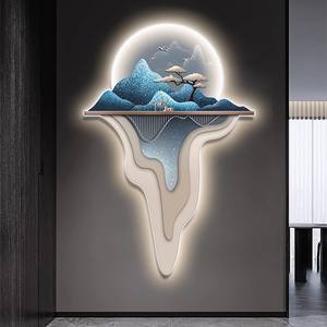 Pintura Decorativa de Entrada, Pintura con Luz LED, Mural para Pasillo, Paisaje Tridimensional, Naturaleza Muerta - Product Image 1