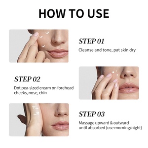 Crème hydratante pour le visage en marque propre, sans parfum, douce, réparatrice de la barrière cutanée, effet lifting instantané pour peaux sensibles - Product Image 6