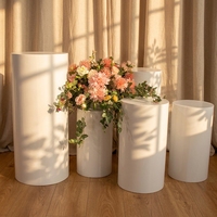 Support à dessert cylindrique en fer Uschool BJ1861 pour mariage, anniversaire, fête, présentoir à gâteaux, décoration de vitrine