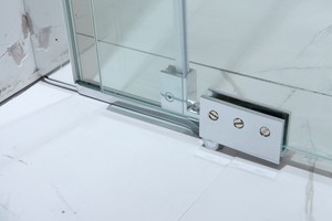 Porta Doccia Senza Telaio KMRY Design Elegante con Apertura a Cerniera per Hotel <span class=keywords><strong>Porte</strong></span> da <span class=keywords><strong>Bagno</strong></span> in Vetro Temperato - Product Image 4