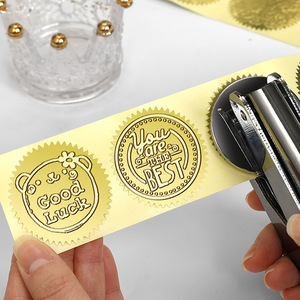 Embossing Machine For <b>Books</b> Envelopes Letters Silver Hand Pliers Manual Operation With Bearing Core Component - Product Image 2