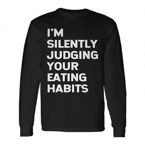 Camiseta de manga larga Eating Habits Dietitian RD RDN Judging Your Habits - Product Image 2