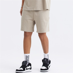 Short en éponge français surdimensionné Streetwear unisexe 100% coton tissu épais Worest motif solide broderie personnalisée prête - Product Image 3