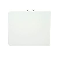 Table pliante rectangulaire en plastique blanc portable de 6 pieds pour événements, camping, table et chaises pliantes