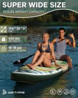 Planche de paddle gonflable Drop Stitch 11'6''x35''x6'' pour le surf et les activités aquatiques