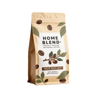 Sachet refermable à fond plat personnalisé pour café, avec fermeture éclair, réutilisable, en aluminium, pour emballage alimentaire, avec soufflet latéral et valve à fermeture à glissière