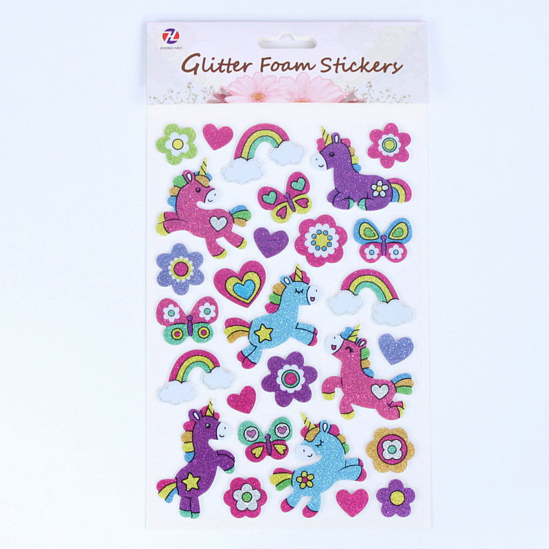 Glitter Foam Stickers Self Adhesive Stickers