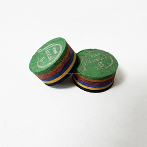 Hồ bơi bida Cue Mẹo hồ bơi Cue tip/Snooker Cue tip 11mm đa lớp bida phụ kiện màu đen + màu xanh lá cây - Product Image 2