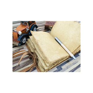 Genuine Leather Journal Notebook Handmade <b>A5</b> <b>Diary</b> with Deckle Edge Paper Vintage Leather Writing Book Wholesale - Product Image 4